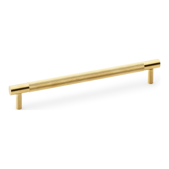 AW810-192-SBPVD • 192mm c/c • Satin Brass • Alexander & Wilks Brunel Knurled T-Bar Cupboard Handle